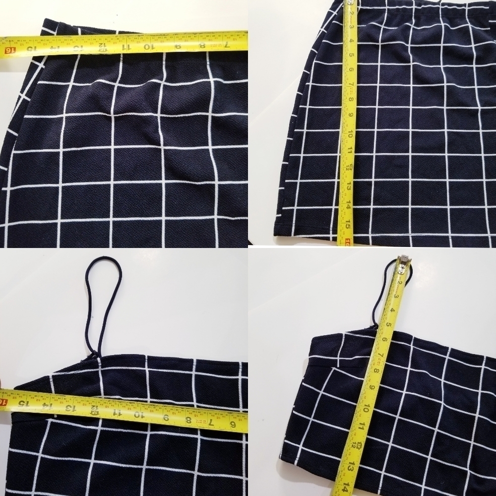 SHEIN Plaid 2 Set Crop Set & Skirt Large - Picture 14 of 14